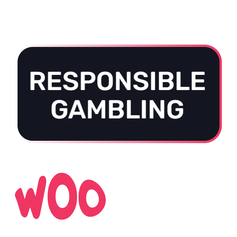 Woo Casino operates in accordance with the principles of responsible gambling.