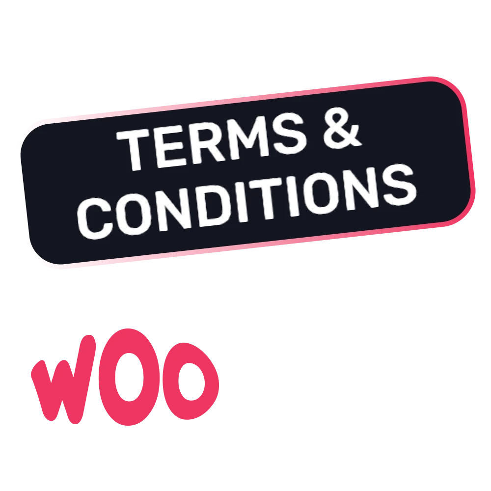 Read and agree to Woo Casino's terms and conditions.