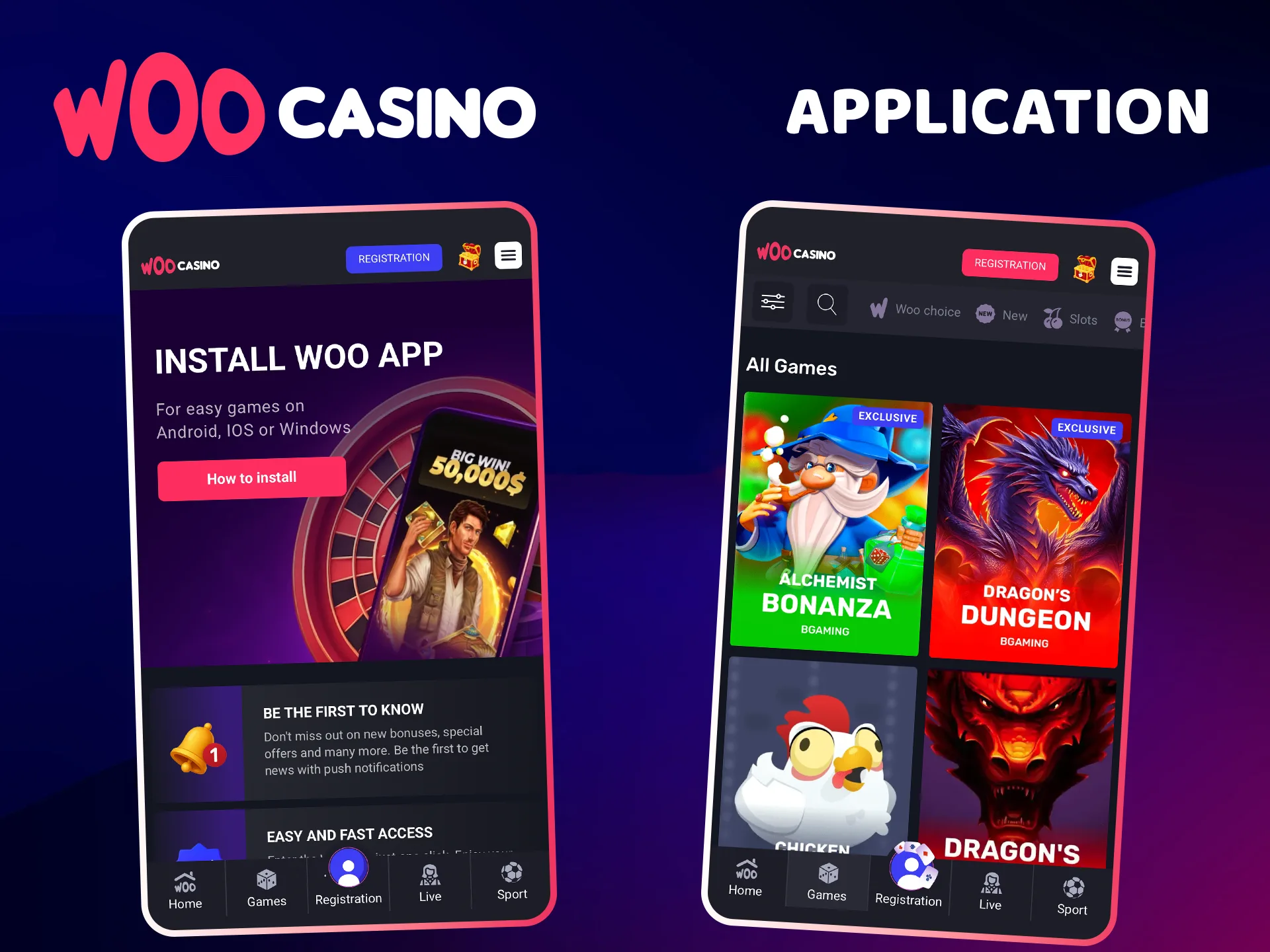 Take full advantage of the Woo Casino app to achieve your goals.