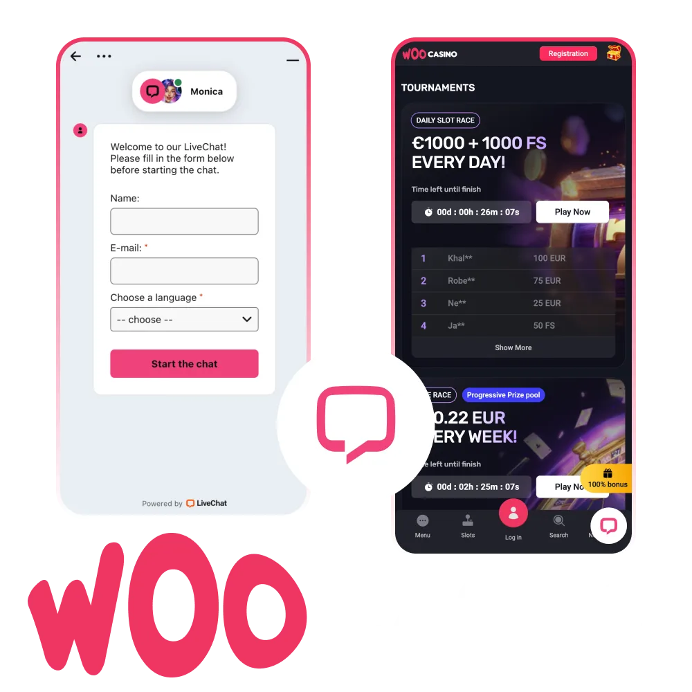Contact Woo Casino support for quick help.